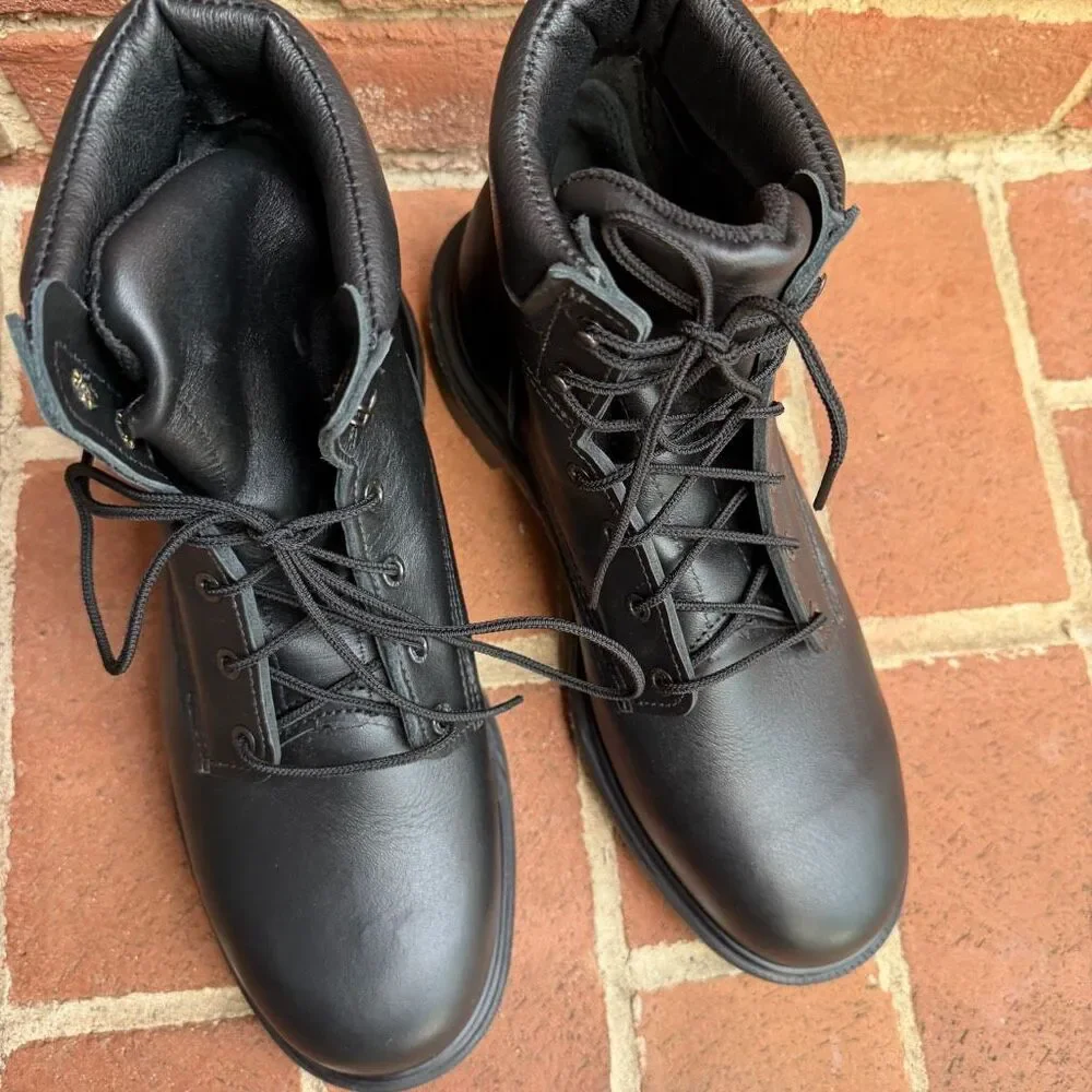 Red Wing SuperSole 2.0 607 Mens Soft Toe Work Boots Black Leather 10 H NEW